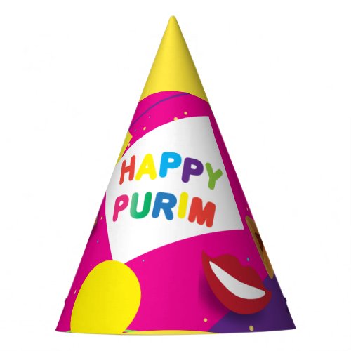 Happy Purim Festival Kids Party Gifts Pattern Party Hat