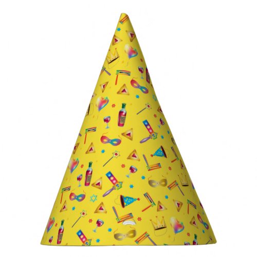 Happy Purim Festival Kids Party Gifts Pattern Party Hat