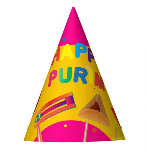 Happy Purim Festival Kids Party Gifts Pattern Party Hat