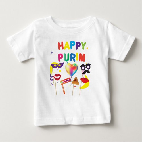 Happy Purim Festival Kids Party Holiday Gifts Baby T_Shirt