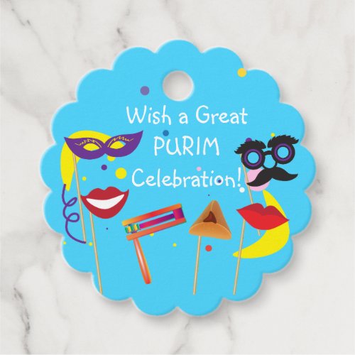 Happy Purim Festival Kids Party Holiday Gifts Favor Tags