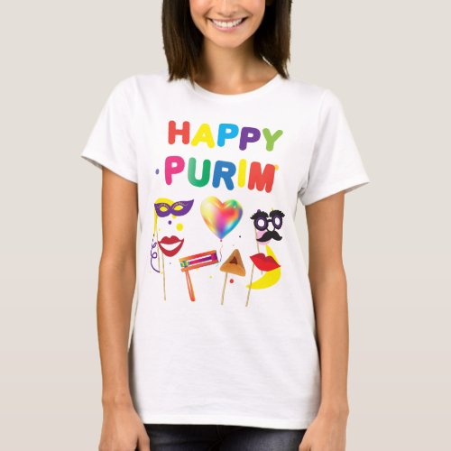 Happy Purim Festival Kids Party Holiday Gifts T_Shirt