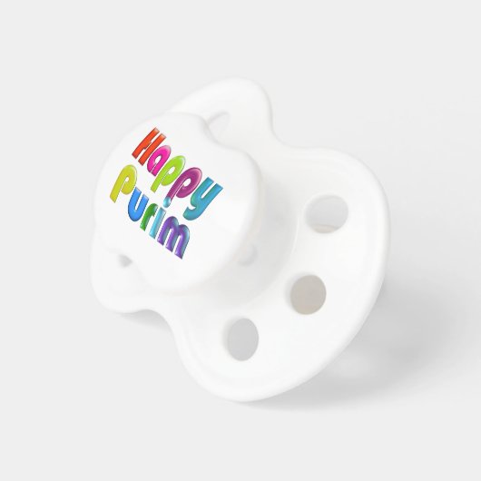 HAPPY PURIM funky gift Pacifier (Front Right)