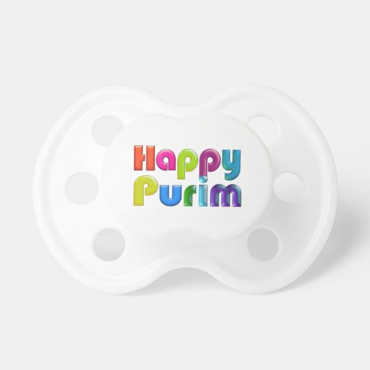 HAPPY PURIM funky gift Pacifier (Front)
