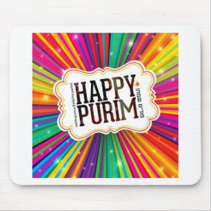 happy purim mouse pad