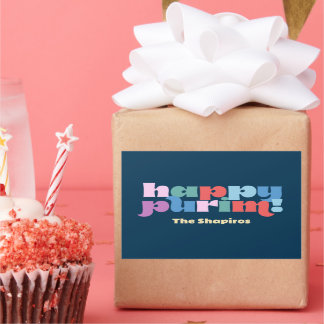 Happy Purim Sameach label for mishloach manot