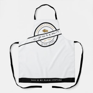 HAPPY PURIM Script Funny Personalized Apron