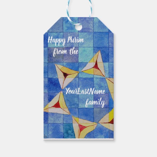 Happy Purim tag (Front)