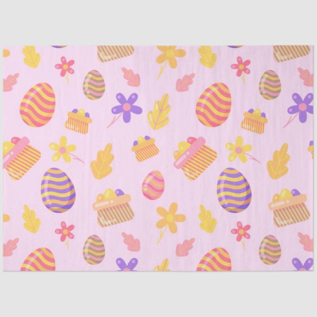 Happy Purple Easter Tissue Paper (Front)