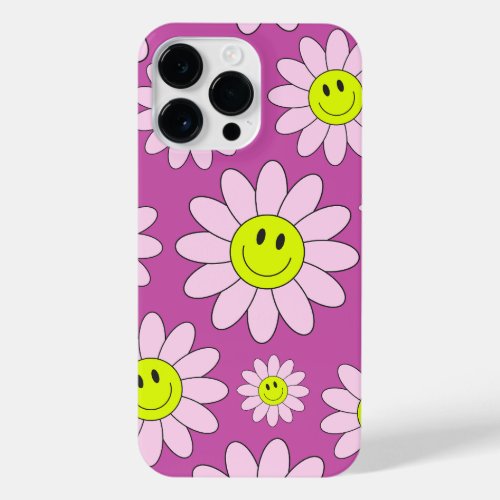 Happy purple iPhone 14 pro max case
