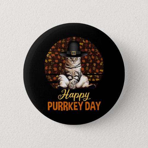 Happy Purrkey Day Button