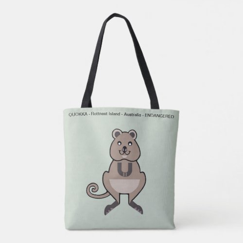 Happy QUOKKA _Australia _ Ecology _ Green Tote Bag