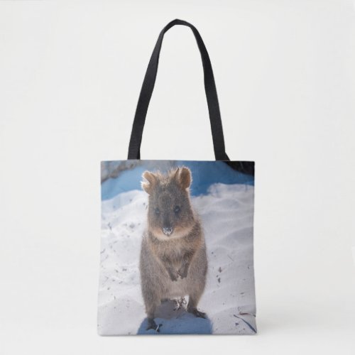 Happy Quokka on the beach Australia Tote Bag
