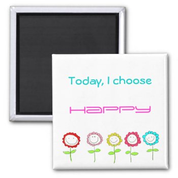 Happy Quote Magnet by QuoteLife at Zazzle