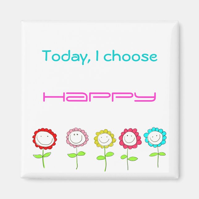 Happy Quote Magnet (Front)