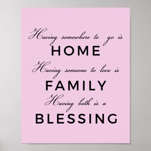 Happy Quotes On Being Blessed Poster
