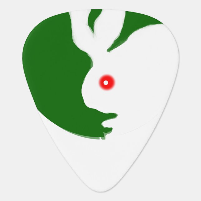 Happy Rabbit Guitar Pick (Front)