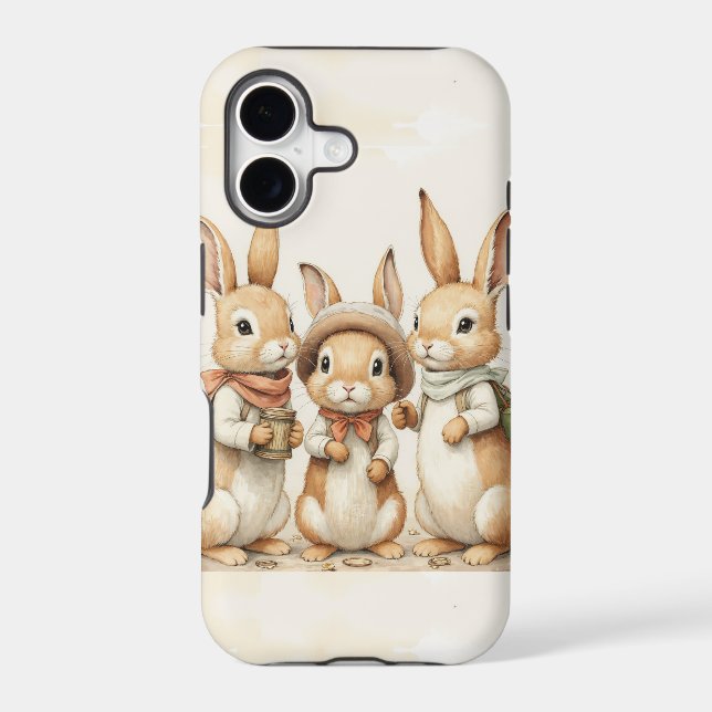 Happy Rabbits  Iphone Case (Back)