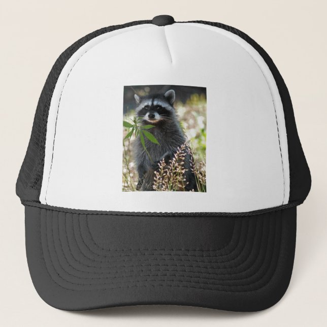 HAPPY RACCOON TRUCKER HAT (Front)