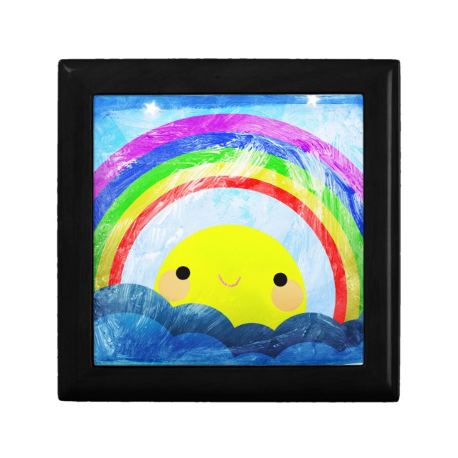 Happy Rainbow Keepsake Box (Front)