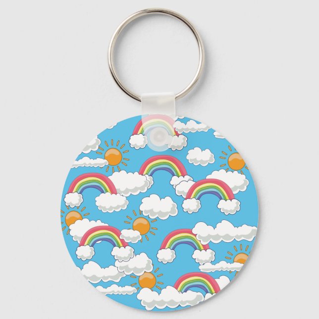 Happy Rainbow Keychain (Front)