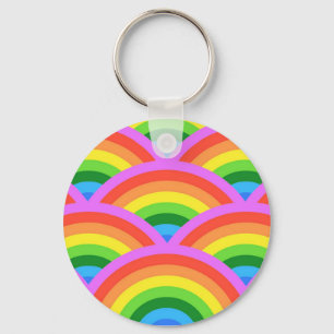 Happy Rainbow Keychain