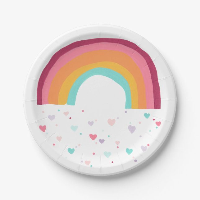 Happy Rainbow Magic Paper Plates (Front)