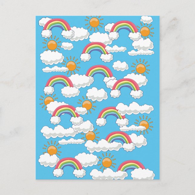 Happy Rainbow Postcard (Front)