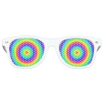 Happy Rainbow Retro Sunglasses by ZionMade at Zazzle
