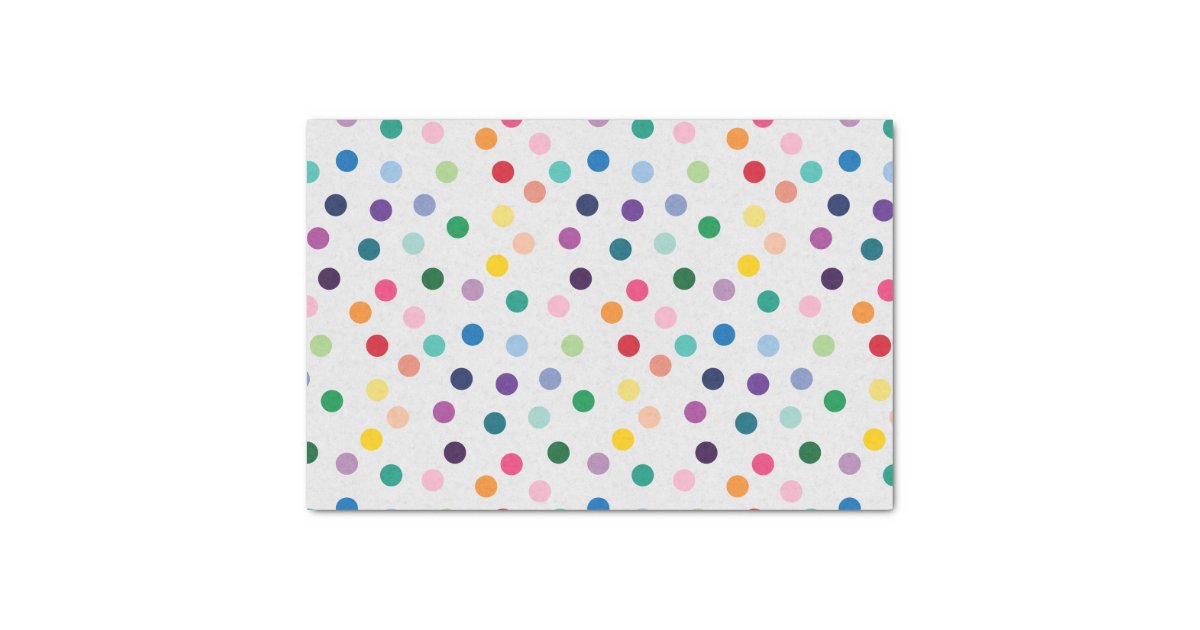 Rainbow Spots Tissue Paper