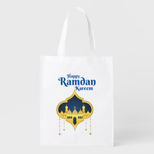 Happy Ramadan Kareem 2022 And Eid Mubarak Grocery Bag