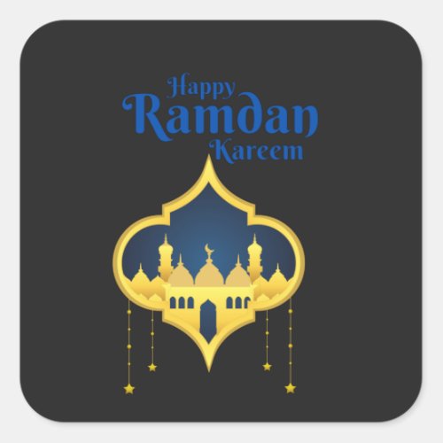 Happy Ramadan Kareem 2022  Square Sticker