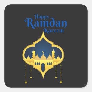 Happy Ramadan Kareem 2022 Square Sticker