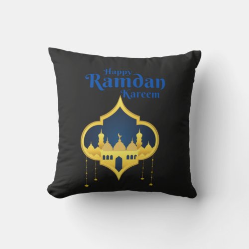 Happy Ramadan Kareem 2022  Throw Pillow