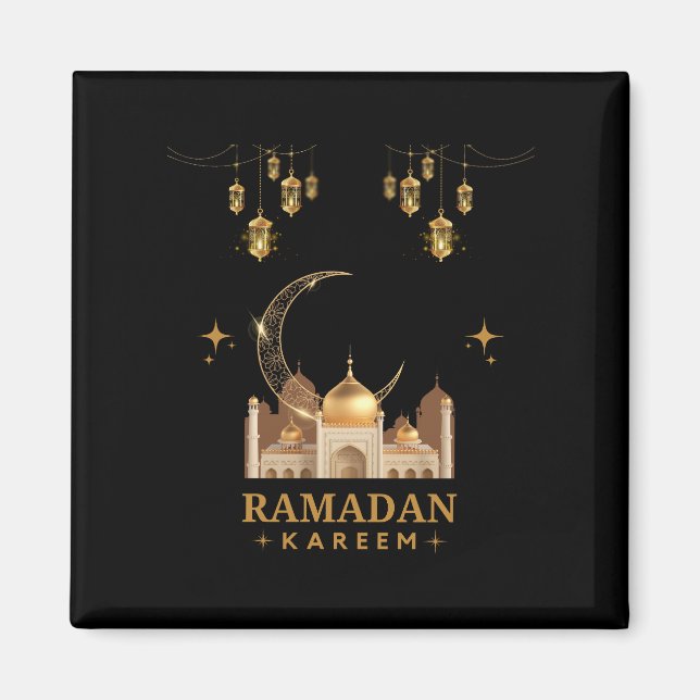 Happy Ramadan Kareem -Eid Mubarak Greetings  Magnet (Front)