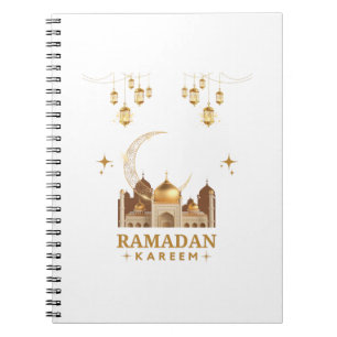 Happy Ramadan Kareem -Eid Mubarak Greetings Notebook