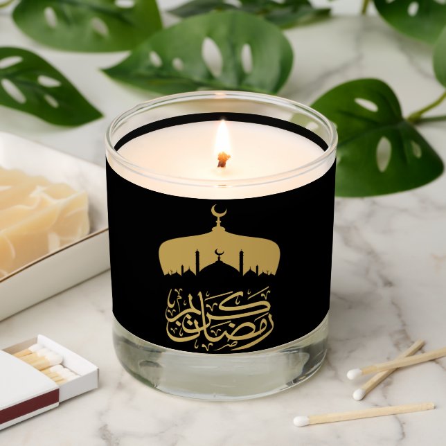  Happy Ramadan Mubarak / Eid Mubarak 2024  Scented Candle (Lit)