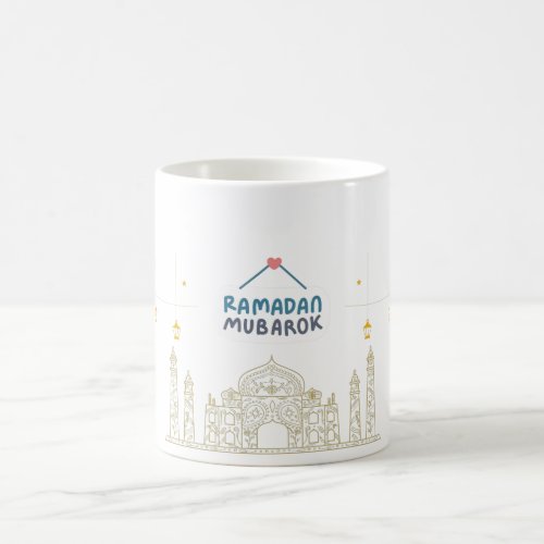 Happy Ramadan Mubarak Fasting Time Lantern Decor Coffee Mug