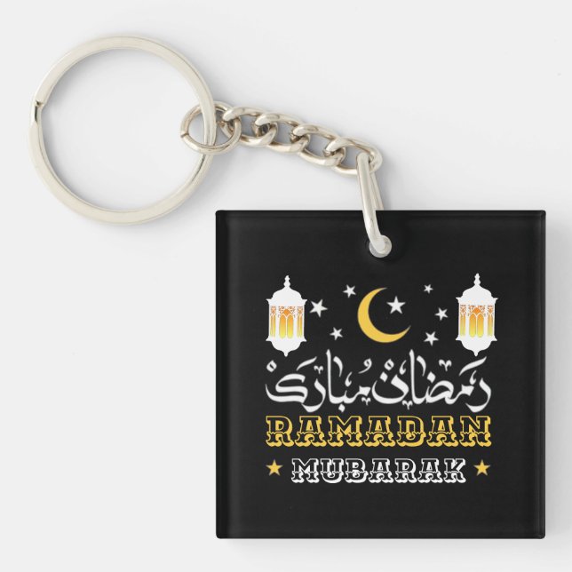 HAPPY RAMADAN MUBARAK KAREEM 2026 KEYCHAIN (Front)