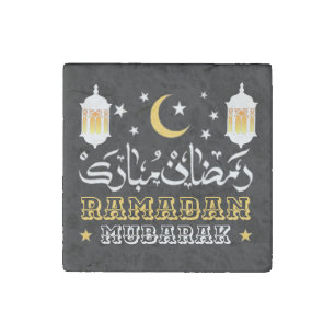 HAPPY RAMADAN MUBARAK KAREEM 2026 STONE MAGNET