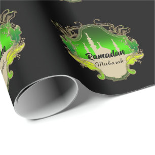 Happy Ramadan Mubarak Kareem 2026 Wrapping Paper