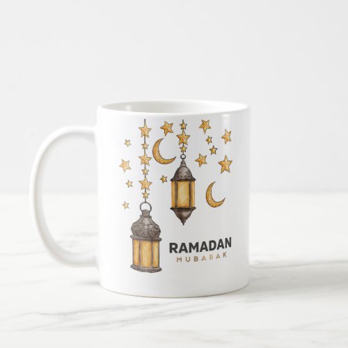 Happy Ramadan Mubarak  Ramadan Kareem Gold Muslim Coffee Mug