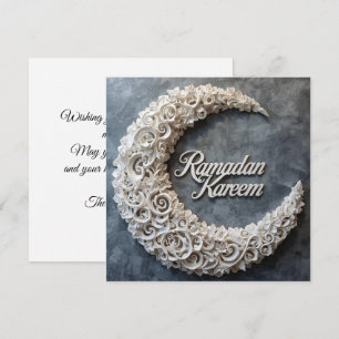 Happy Ramadan Mubarak Ramadan Kareem Gold Muslim Holiday Card