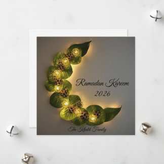 Happy Ramadan Mubarak Ramadan Kareem Muslim Holiday Card