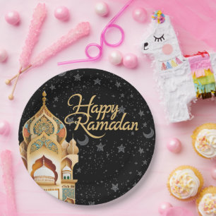happy Ramadan Paper Plates