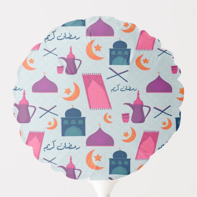 Happy Ramadan Pattern Balloon (Front)