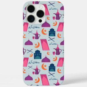 Happy Ramadan Pattern iPhone 16 Pro Max Case