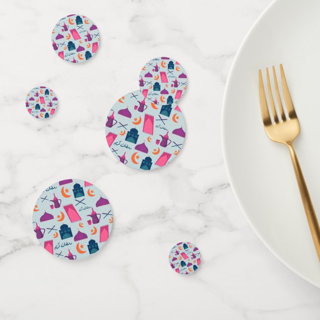 Happy Ramadan Pattern Confetti (Group)