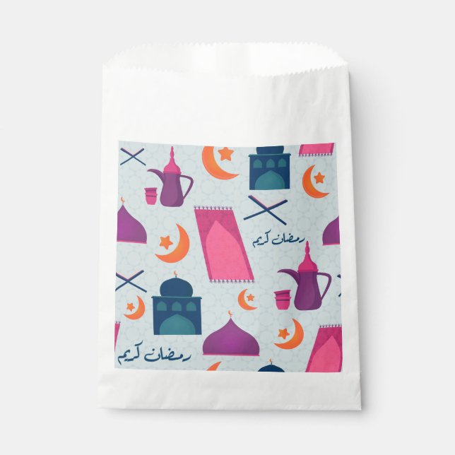 Happy Ramadan Pattern Favor Bag (Front)