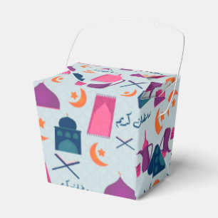 Happy Ramadan Pattern Favor Boxes